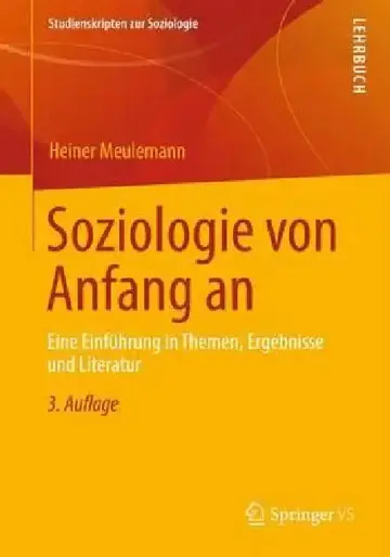 Cover of Soziologie Von Anfang an