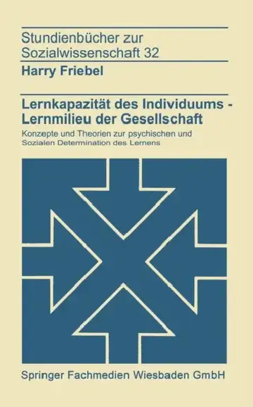 Cover of Lernkapazität Des Individuums -- Lernmilies Der Gesellschaft