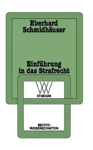 Cover of Einführung in Das Strafrecht