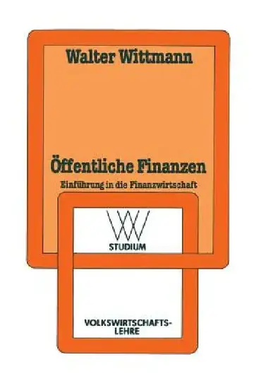 Cover of Öffentliche Finanzen