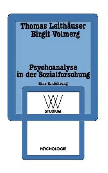 Cover of Psychoanalyse in Der Sozialforschung