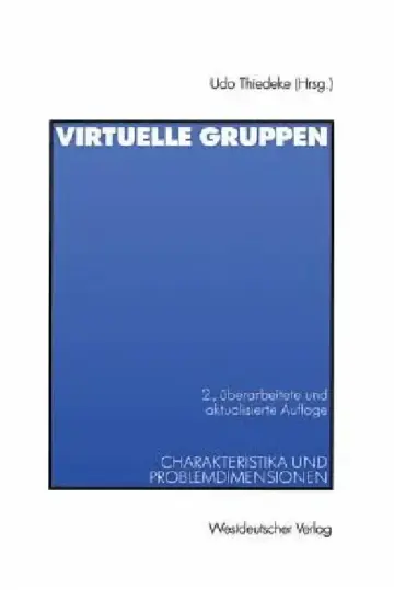 Cover of Virtuelle Gruppen