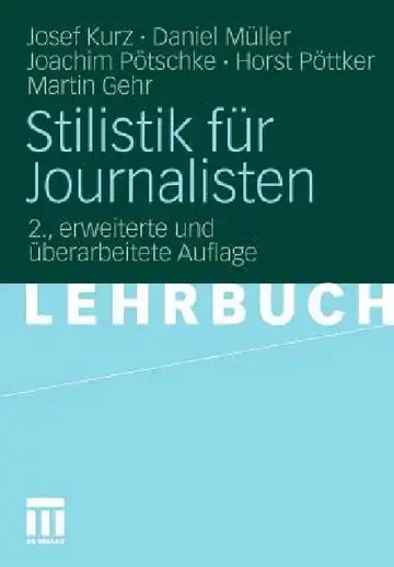 Cover of Stilistik Für Journalisten