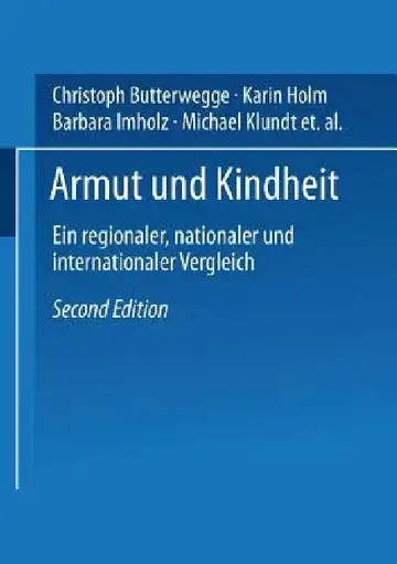 Cover of Armut Und Kindheit