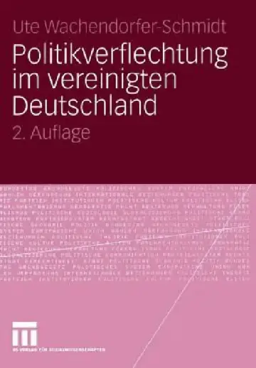 Cover of Politikverflechtung Im Vereinigten Deutschland