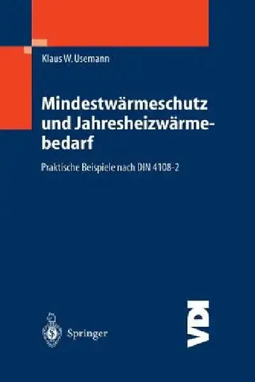 Cover of Mindestwärmeschutz Und Jahresheizwärmebedarf