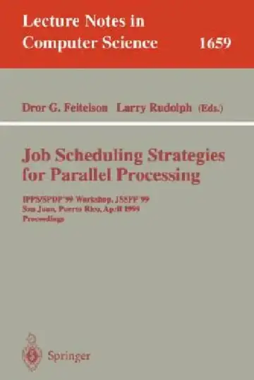 Cover of Job Scheduling Strategies for Parallel Processing