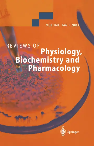 Cover of Reviews of Physiology, Biochemistry and Pharmacology