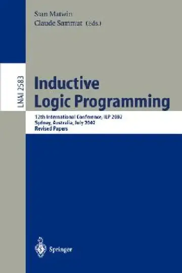 Cover of Inductive Logic Programming