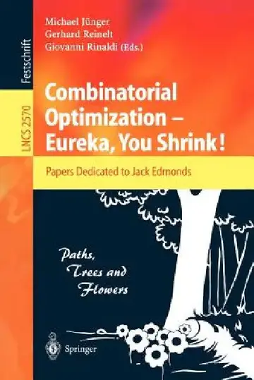 Cover of Combinatorial Optimization -- Eureka, You Shrink!