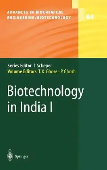 Cover of Biotechnology in India I