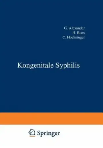 Cover of Kongenitale Syphilis