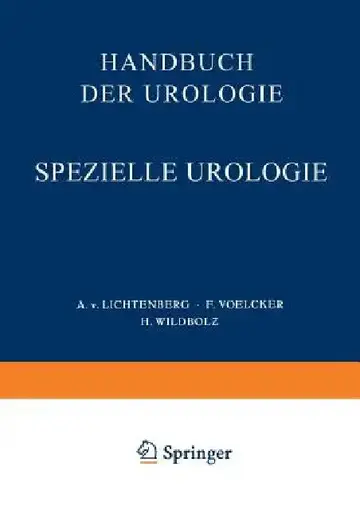 Cover of Handbuch Der Urologie
