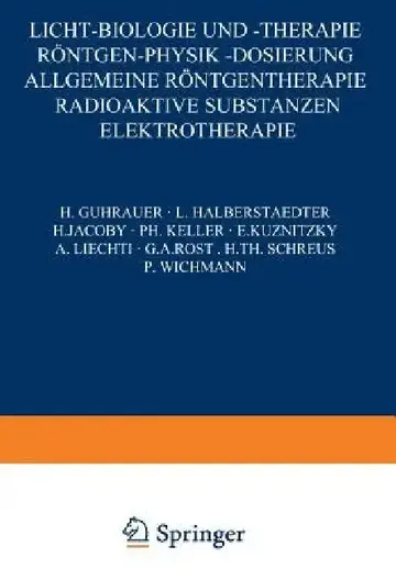Cover of Licht-Biologie Und -Therapie Röntgen-Physik -Dosierung