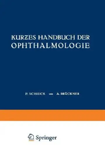 Cover of Kurƶes Handbuch Der Ophthalmologie