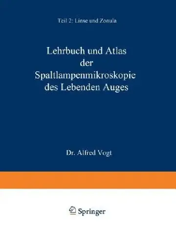 Cover of Lehrbuch Und Atlas Der Spaltlampenmikroskopie Des Lebenden Auges