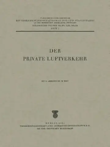Cover of Der Private Luftverkehr