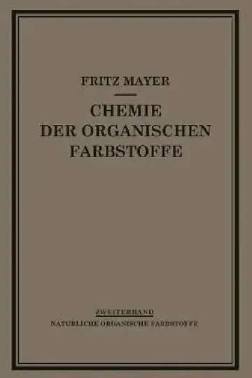 Cover of Chemie Der Organischen Farbstoffe
