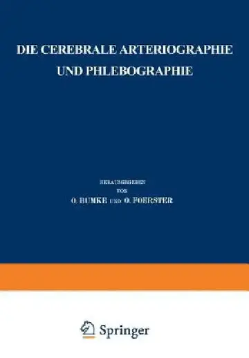 Cover of Die Cerebrale Arteriographie Und Phlebographie