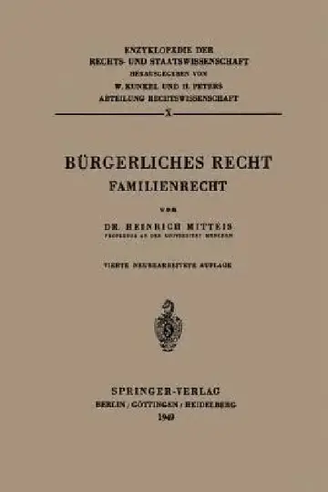 Cover of Bürgerliches Recht