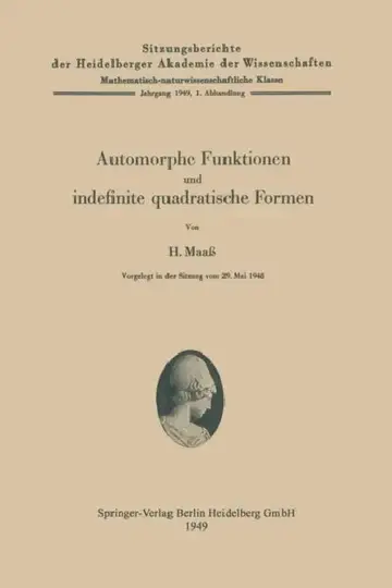 Cover of Automorphe Funktionen Und Indefinite Quadratische Formen