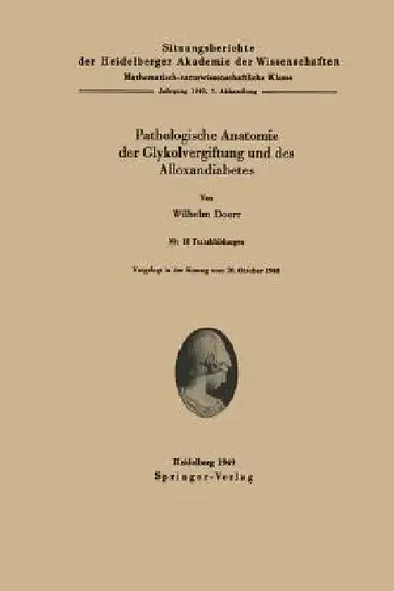 Cover of Pathologische Anatomie Der Glykolvergiftung Und Des Alloxandiabetes