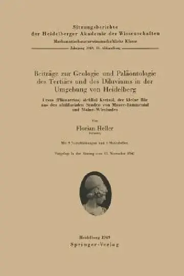 Cover of Beiträge Zur Geologie Und Paläontologie Des Tertiärs Und Des Diluviums in Der Umgebung Von Heidelberg