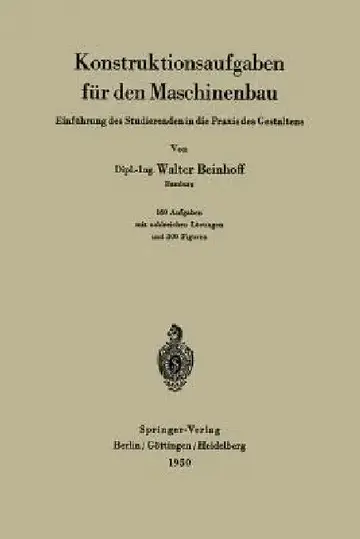 Cover of Konstruktionsaufgaben Für Den Maschinenbau