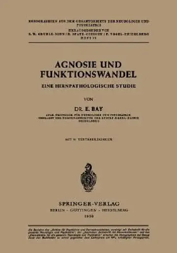 Cover of Agnosie Und Funktionswandel