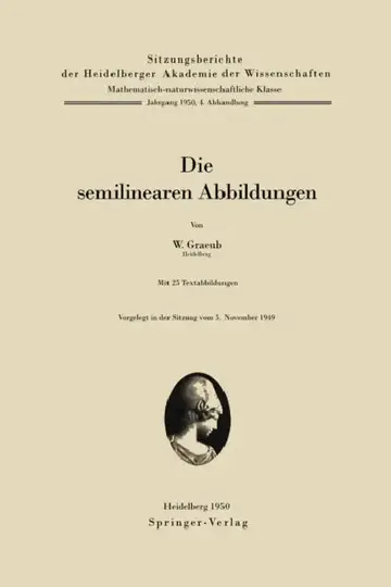 Cover of Die Semilinearen Abbildungen