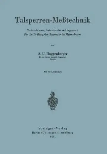 Cover of Talsperren-Meßtechnik
