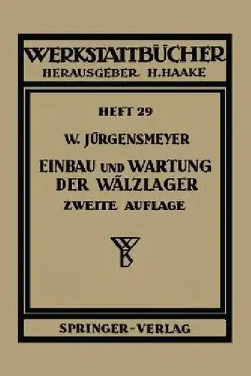 Cover of Einbau Und Wartung Der Wälzlager
