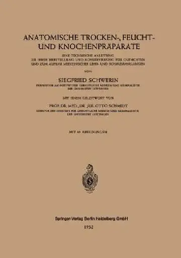 Cover of Anatomische Trocken-, Feucht- Und Knochenpräparate