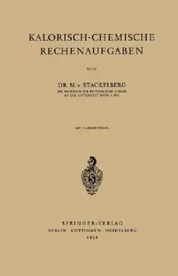 Cover of Kalorisch-Chemische Rechenaufgaben