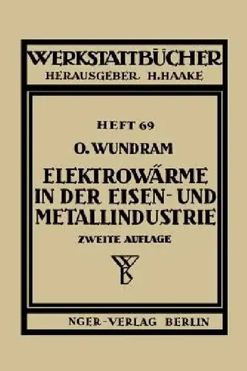 Cover of Elektrowärme in Der Eisen- Und Metallindustrie