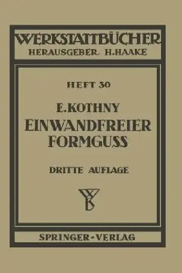 Cover of Einwandfreier Formguß