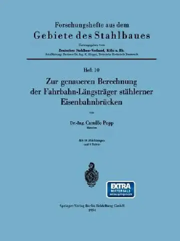 Cover of Zur Genaueren Berechnung Der Fahrbahn-Längsträger Stählerner Eisenbahnbrücken