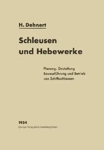 Cover of Schleusen Und Hebewerke
