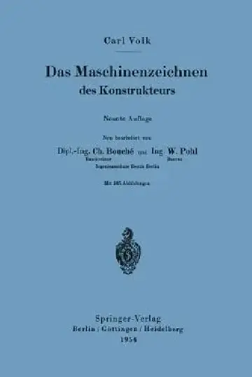 Cover of Das Maschinenzeichnen Des Konstrukteurs