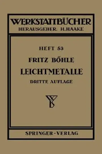 Cover of Leichtmetalle
