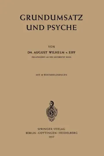 Cover of Grundumsatz Und Psyche