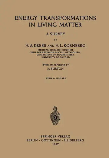 Cover of Energy Transformations in Living Matter