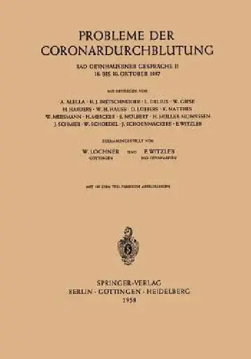 Cover of Probleme Der Coronardurchblutung