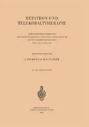 Cover of Betatron Und Telekobalttherapie