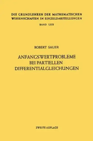 Cover of Anfangswertprobleme Bei Partiellen Differentialgleichungen