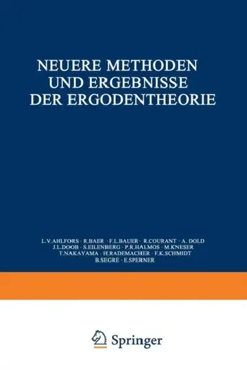 Cover of Neuere Methoden Und Ergebnisse Der Ergodentheorie