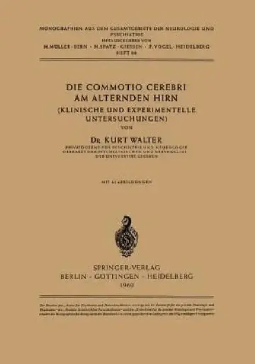 Cover of Die Commotio Cerebri Am Alternden Hirn
