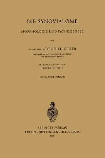 Cover of Die Synovialome