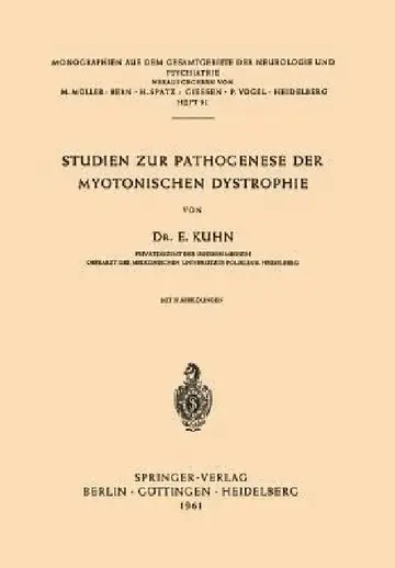 Cover of Studien Zur Pathogenese Der Myotonischen Dystrophie