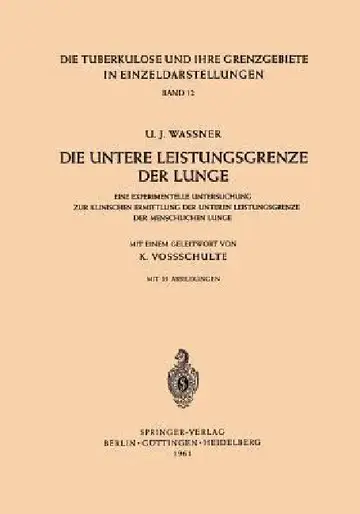 Cover of Die Untere Leistungsgrenze Der Lunge